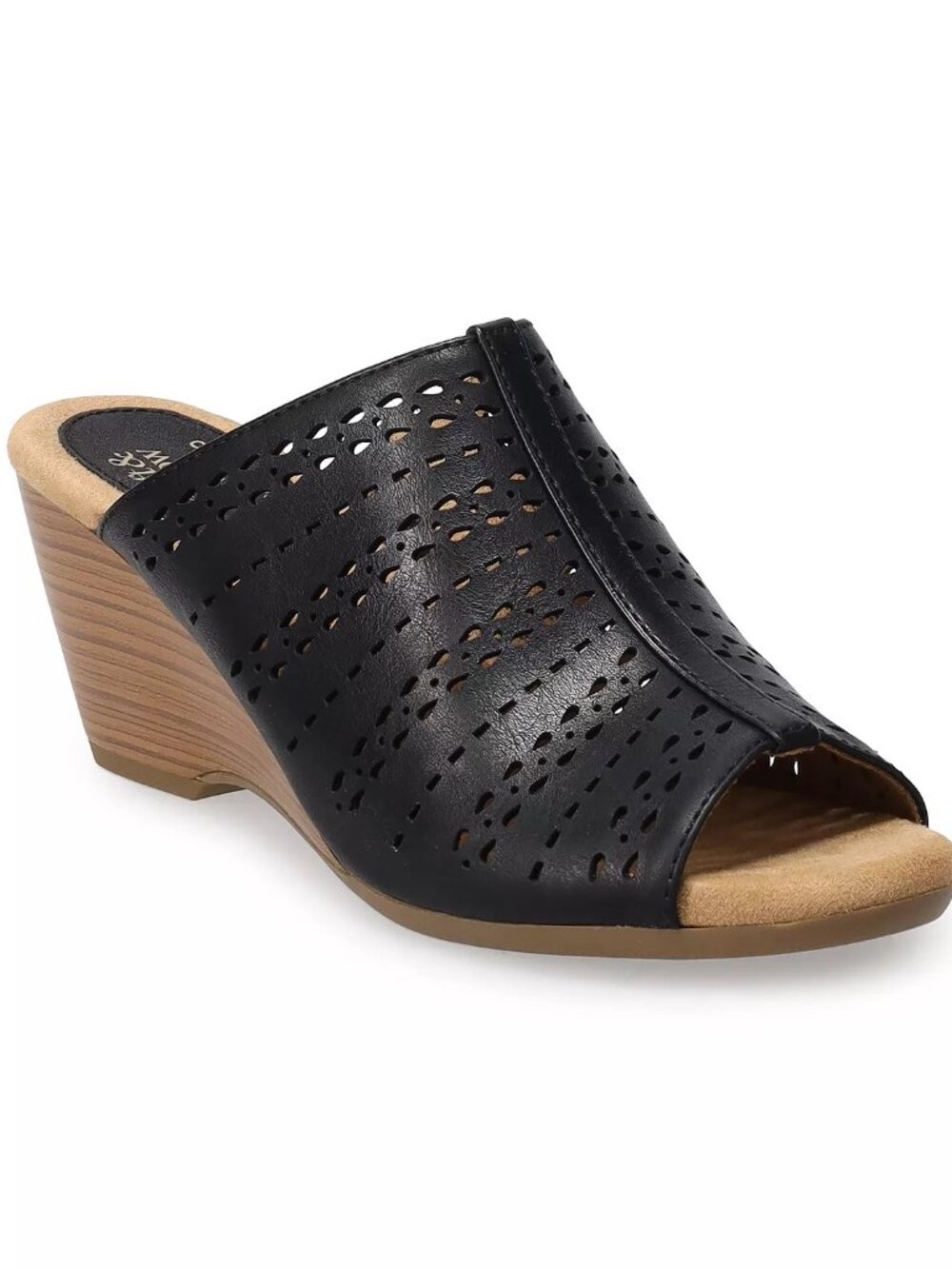 NEW CROFT & BARROW ORTHOLITE ECO PERFORATED WEDGE HEELS, 8M